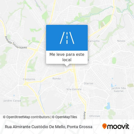 Rua Almirante Custódio De Mello mapa
