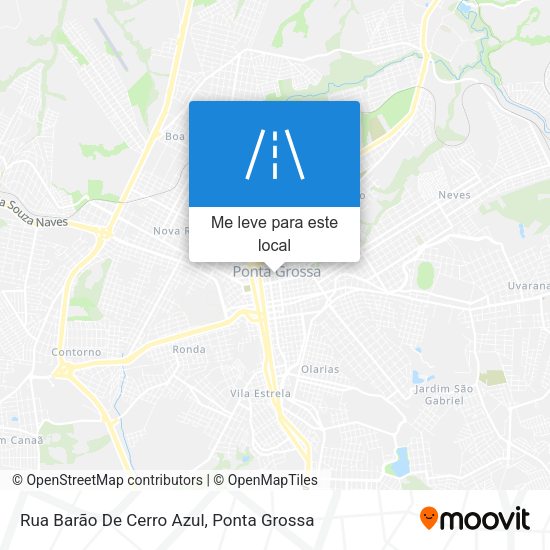 Rua Barão De Cerro Azul mapa