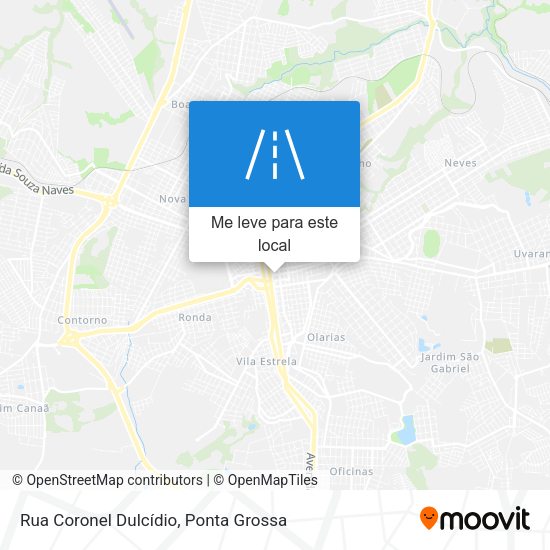 Rua Coronel Dulcídio mapa