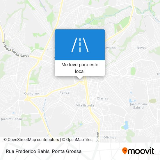 Rua Frederico Bahls mapa