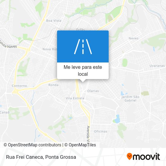 Rua Frei Caneca mapa
