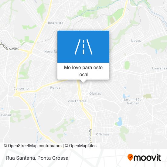 Rua Santana mapa