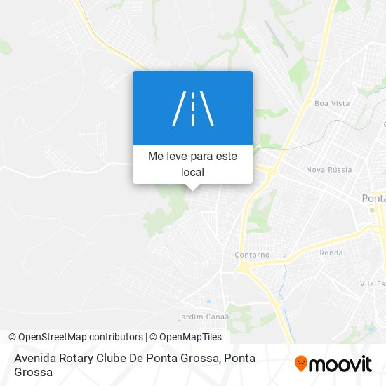 Avenida Rotary Clube De Ponta Grossa mapa