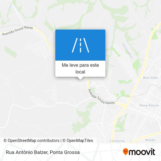 Rua Antônio Balzer mapa
