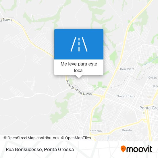 Rua Bonsucesso mapa