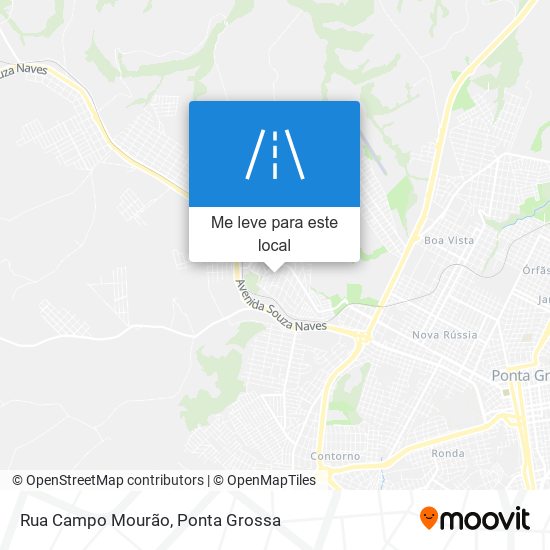 Rua Campo Mourão mapa