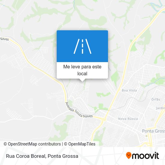 Rua Coroa Boreal mapa