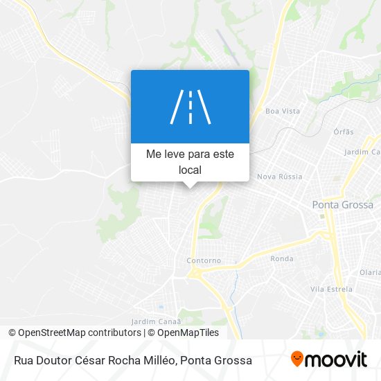 Rua Doutor César Rocha Milléo mapa