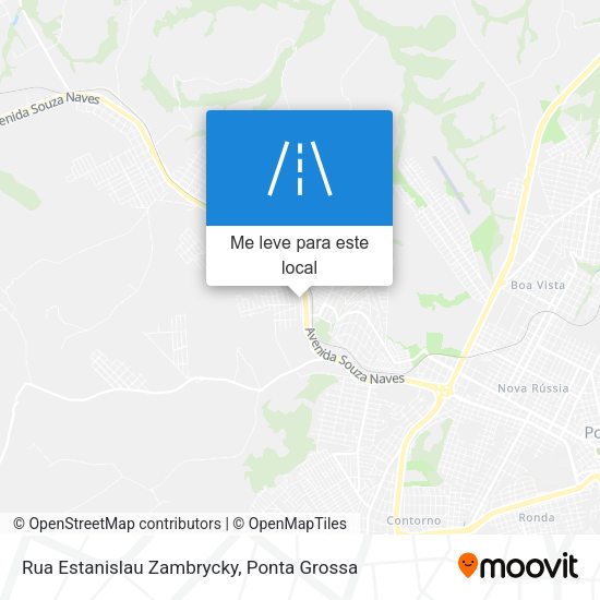 Rua Estanislau Zambrycky mapa