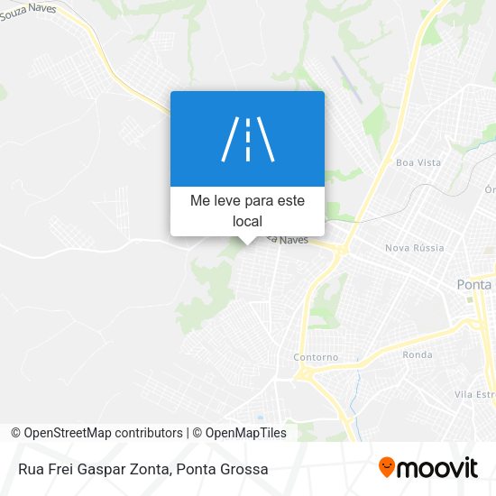 Rua Frei Gaspar Zonta mapa