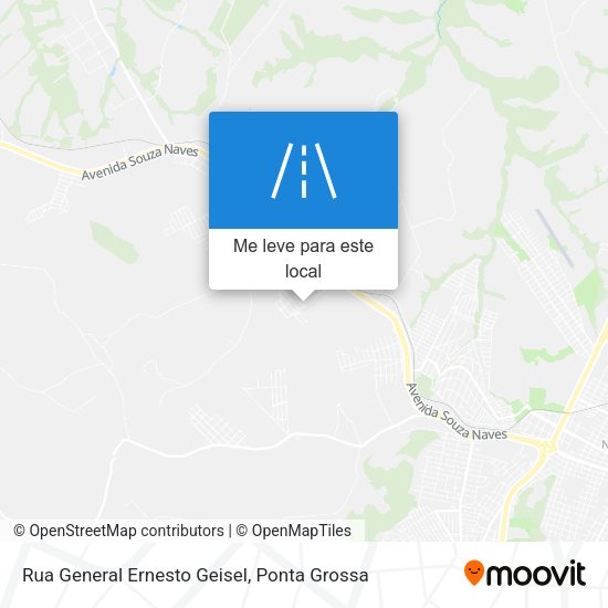 Rua General Ernesto Geisel mapa
