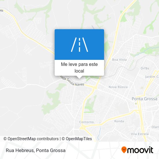 Rua Hebreus mapa