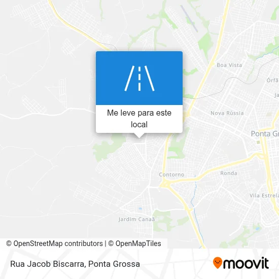 Rua Jacob Biscarra mapa