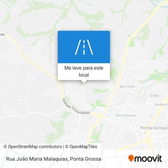 Rua João Maria Malaquias mapa