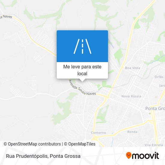 Rua Prudentópolis mapa