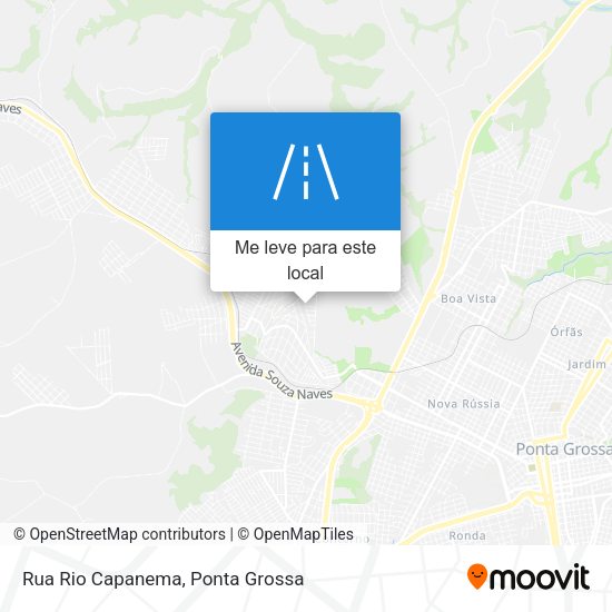 Rua Rio Capanema mapa