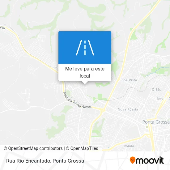Rua Rio Encantado mapa