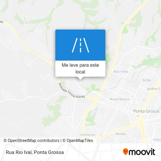Rua Rio Ivaí mapa