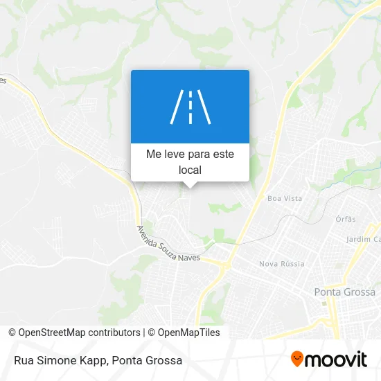 Rua Simone Kapp mapa