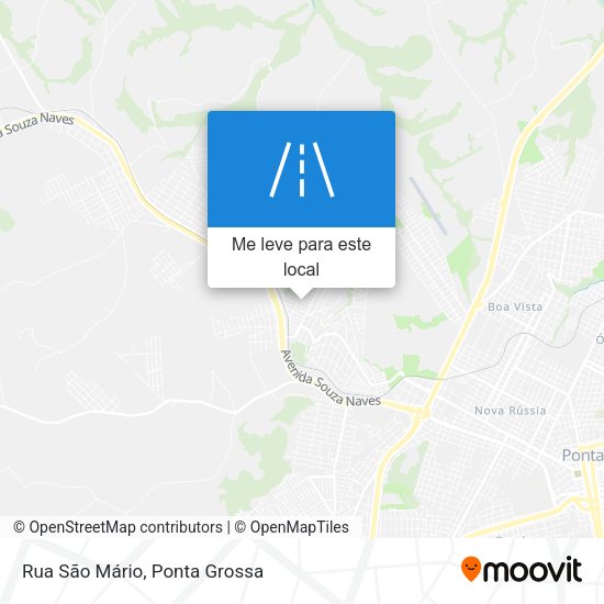 Rua São Mário mapa