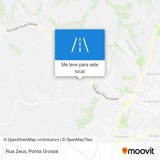 Rua Zeus mapa