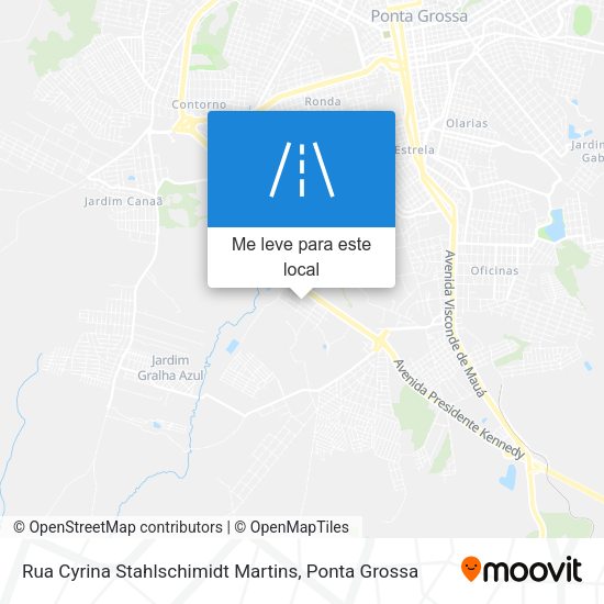 Rua Cyrina Stahlschimidt Martins mapa