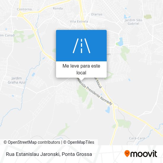 Rua Estanislau Jaronski mapa