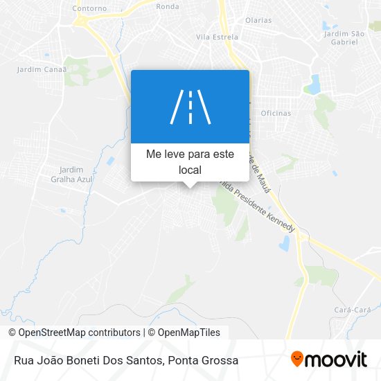 Rua João Boneti Dos Santos mapa