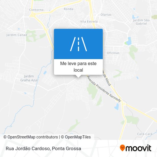 Rua Jordão Cardoso mapa