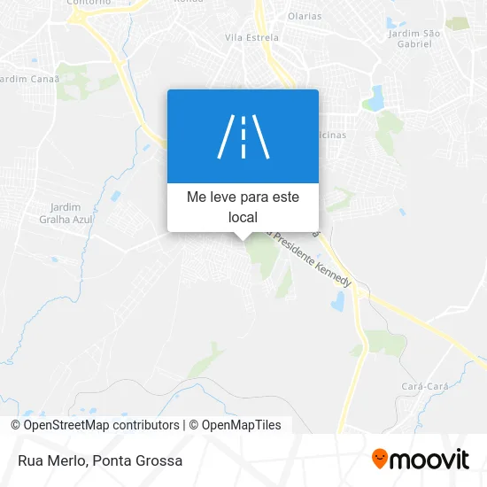 Rua Merlo mapa