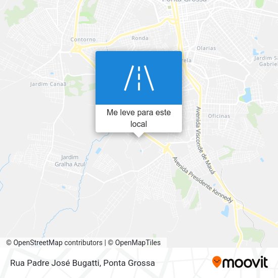 Rua Padre José Bugatti mapa