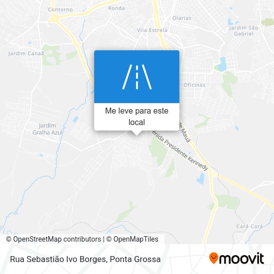 Rua Sebastião Ivo Borges mapa