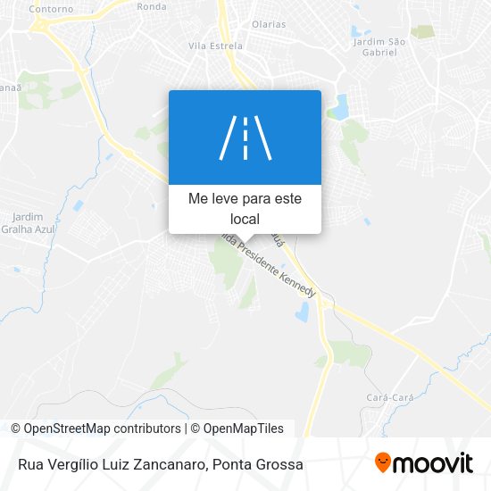 Rua Vergílio Luiz Zancanaro mapa