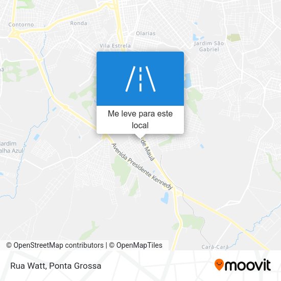Rua Watt mapa