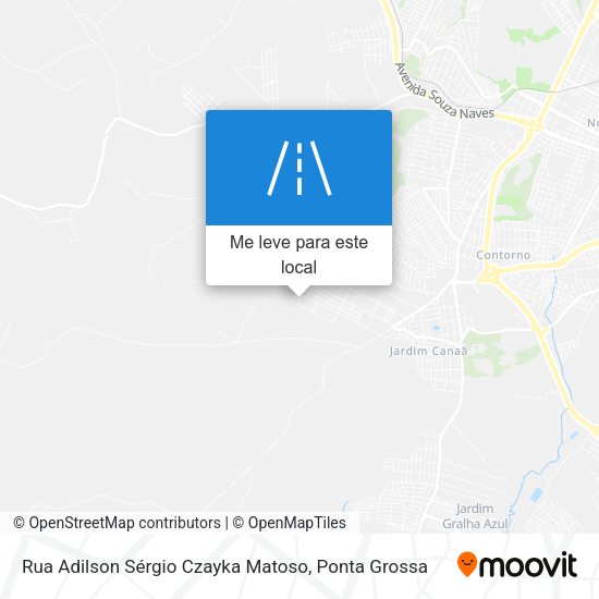 Rua Adilson Sérgio Czayka Matoso mapa