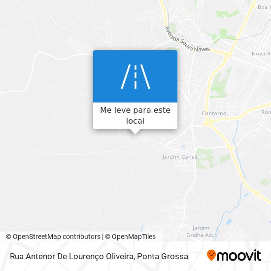 Rua Antenor De Lourenço Oliveira mapa