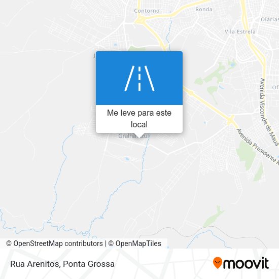 Rua Arenitos mapa