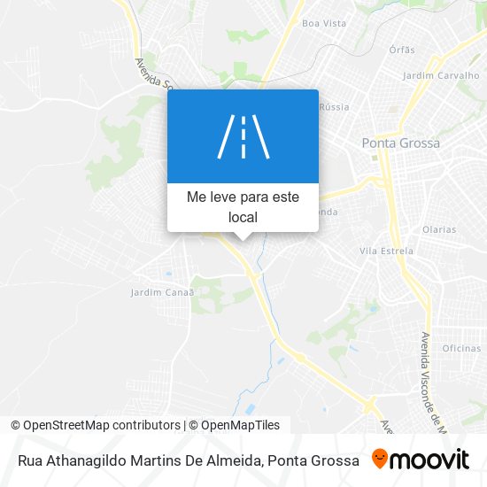 Rua Athanagildo Martins De Almeida mapa