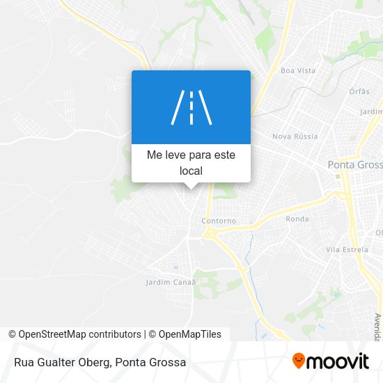 Rua Gualter Oberg mapa
