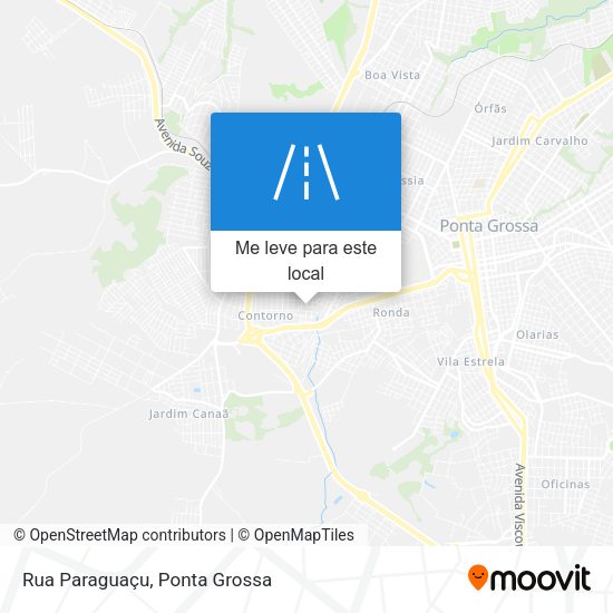 Rua Paraguaçu mapa