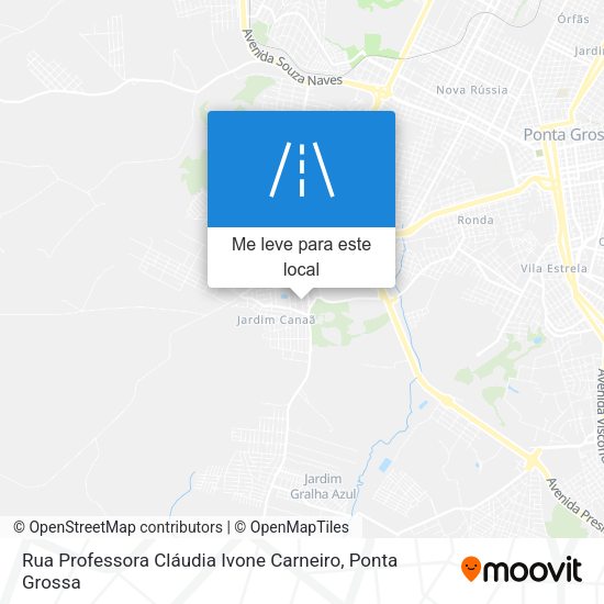 Rua Professora Cláudia Ivone Carneiro mapa
