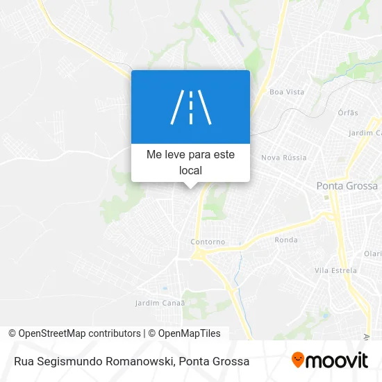 Rua Segismundo Romanowski mapa