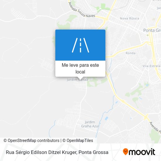 Rua Sérgio Edilson Ditzel Kruger mapa