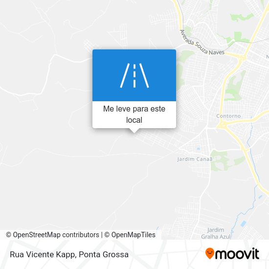 Rua Vicente Kapp mapa