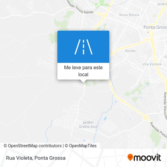 Rua Violeta mapa