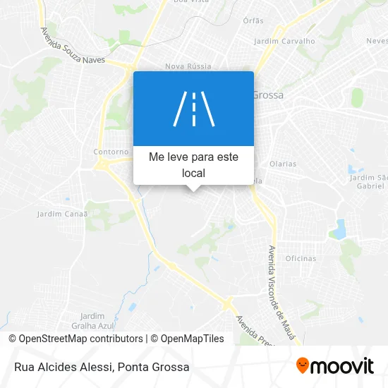 Rua Alcides Alessi mapa