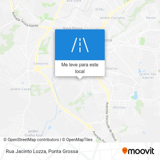 Rua Jacinto Lozza mapa