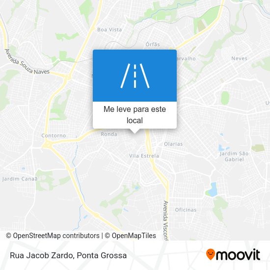 Rua Jacob Zardo mapa