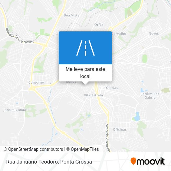 Rua Januário Teodoro mapa