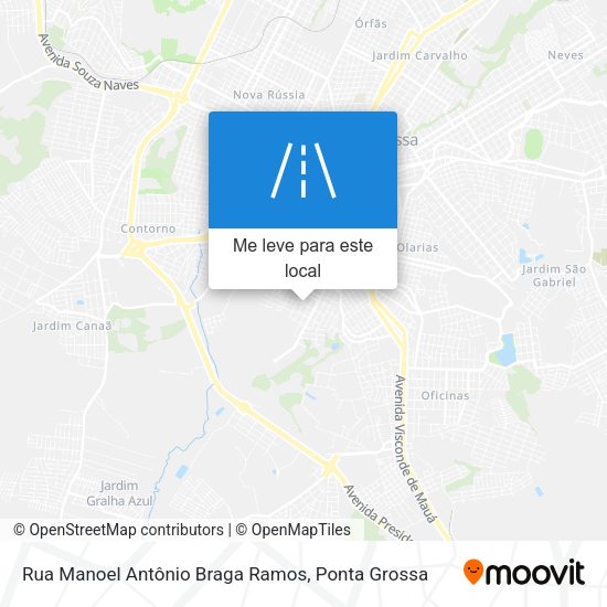 Rua Manoel Antônio Braga Ramos mapa